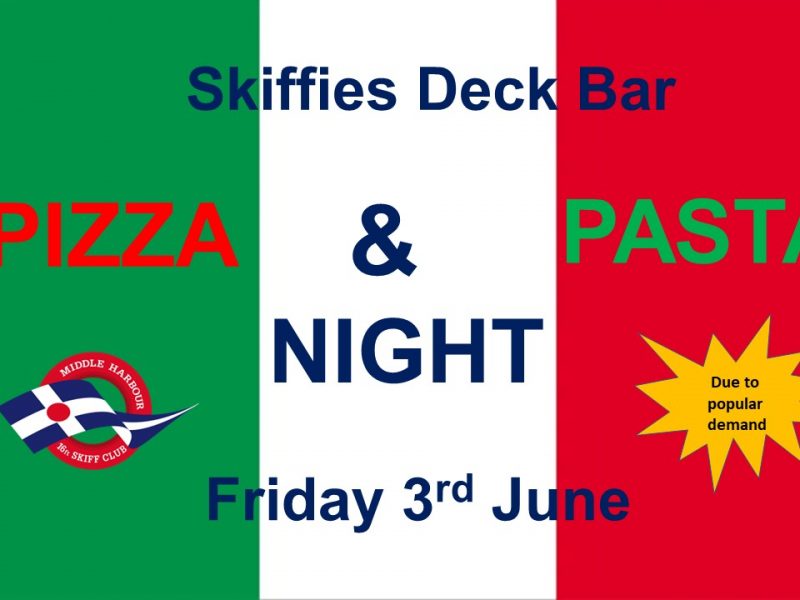 Pizza & Pasta Night at Skiffies Deck Bar