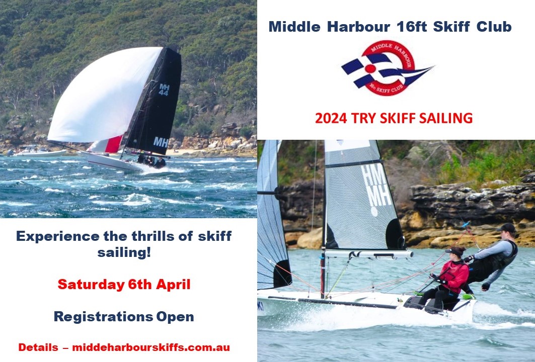 “TRY SKIFF” Sailing – Sat 6th April. Register Now!